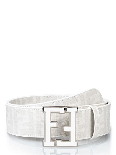 fake fendi belt white|all white fendi belt.